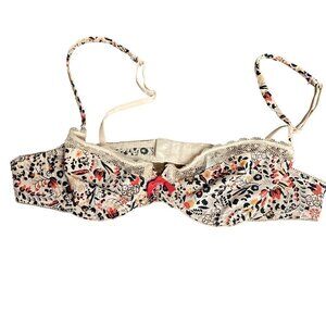 Princesse Tam Tam Sz 34B Bra Sexy French Lingerie Ditzy Floral and Lace 44Q